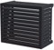 Box Air Klima Cover Clima Blade S Antracite – Abdeckung für Klimaanlage aus Aluminium‑Verbund, verstellbare INOX‑Halterungen, Wandmontage, 90×70×49 cm (Tiefe 49–55) – Schutz für Außengerät