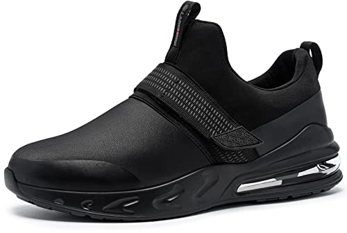 LARNMERN Kochschuhe Damen Arbeitsschuhe rutschfeste Koch Shuhe Gastro Bequemer Dämpfung Sportlich Arbeitsschuh für Pflege Küche Berufsschuhe(39,Schwarz Damen)