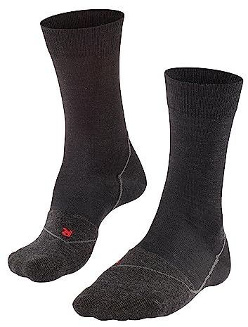 FALKE Unisex Fahrradsocken BC Warm U So Wolle Funktionsmaterial antiblasen 1 Paar, Schwarz Black-Mix 3010, 44-45