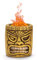 Roundfire Tiki 1 Tisch-Feuerstelle – Ethanol-Feuerstelle, Feuerschale, Mini-Kamin für Innen & Garten – Bio-Ethanol-Kraftstoff