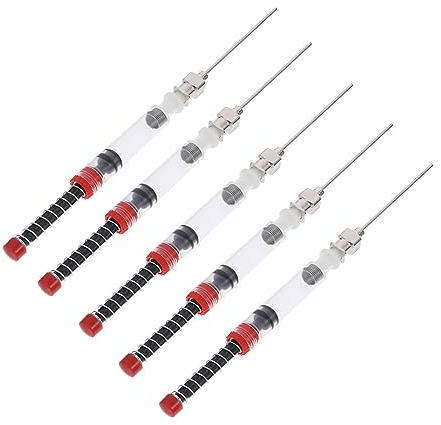 ZEZEFUFU 5PCS Füllfederhalter Kolben Konverter Tinte Sac 3.4mm Durchmesser Edelstahl Ersatz Füllfederhalter Zubehör