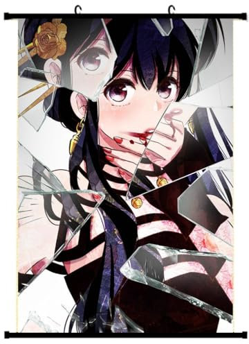 Roffatide Anime SPY×FAMILY Anya Forger Scroll Poster Leinwand Wandgemälde für Home Decor Charaktere Wandkunst für Wohnzimmer Schlafzimmer Büro Restaurant C