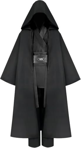 Gothden Tunika-Kostüm Kapuzenmantel Ritter komplettes Set Halloween Cosplay Maskerade Party-Kostüm