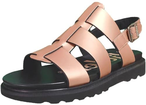 Kickers, Neosinead 961231-50, Femme Nu-Pied Rose métallisé - 40 EU