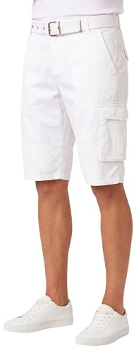 Arctic Seven Herren Cargo Shorts (29W-42W) Regular Fit Kurze Hosen mit Gürtel - 100% Baumwolle Obermaterial, Sommer Cargohose Männer - AS-409
