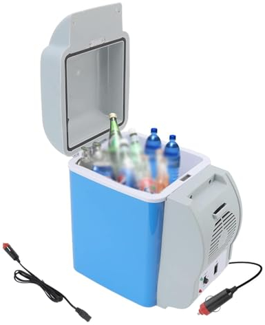 Wizvox Nevera Coche Enchufable, 7.5l,Coche 12v,Bajo Ruido Frigorifico Portatil, Con FuncióN De Enfriamiento Y CalefaccióN Nevera Coxhe, Nevera De Coche Para Viajar