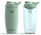 Promixx PURSUIT Protein Shaker Flasche 2er Pack – Premium Sports Shaker Flaschen für Proteinmischungen und Supplement Shakes – Seegras Grün, Edelstahl 550ml, Ecozen 700ml