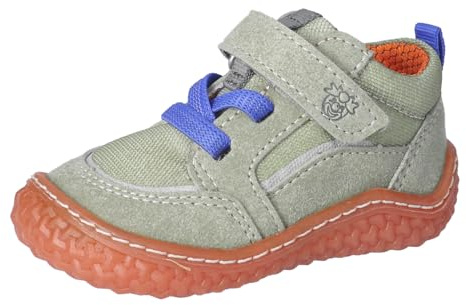 RICOSTA Mädchen und Jungen Kletthalbschuhe Patsy, Kinder Lauflernschuhe, Weite: MITTEL, Barfuß-Schuh,vegan