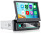 Radio 1 DIN con Carplay Wireless Android Auto,Pantalla Táctil Manual de 7 Pulgadas Radio de Coche con Bluetooth Manos Libres Mirror Link FM/RDS SWC,Soporte USB/AUX/Tipo-C