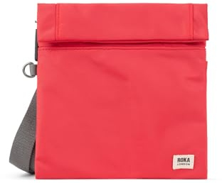 ROKA London Stratford Small Recycled Nylon Crossbody Bag (Poppy)