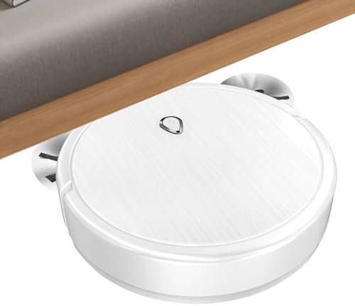 Bajbumgn Robot Aspirador para Suelos, Robot Aspirador Fregasuelos, para Higiene Doméstica con Aspiración de Polvo Eficiente Evitación Inteligente de Obstáculos y Operación Silenciosa