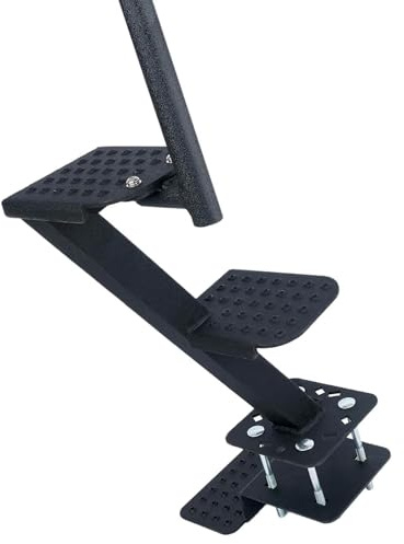 Jeffergarden Boat Trailer Steps Carbon Steel 2 Anti Slip Universal Boat Trailer Steps With Handle for The Tongue