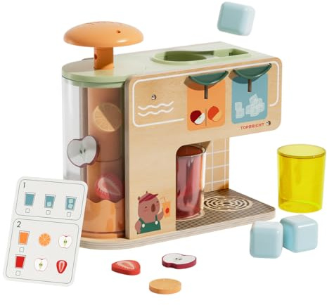 Topbright SAFT Boutique (Rollenspiel Saftmaschine, fördert Feinmotorik & logisches Denken, ab 36 Monaten, Holzspielzeug, Spielzeug für Kinder) 1212242024de0001