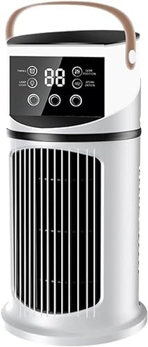 White Portable 4-in-1 Evaporative Air Cooler Fan | USB Powered, 4 / 9 Wind Speeds, 9-Level Cool Mist, Suitable for Home and Office Use