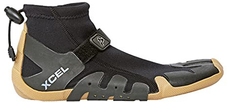 Xcel Infiniti Split Toe Reef Boots, Black/Gum, Size 5/1mm
