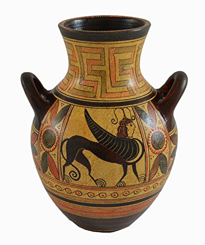 minoische Keramik Amphoren Vase – Griffin Guardian – Ancient Kreta – Museum Replica