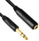 Devinal 6.35mm 1/4 inch Stereo Plug Male to 1/4 Female Stereo Headphone guitar Extension cable Cord, Gold Plated Audio Cable Stereo Extender, 10 feet (3 M)