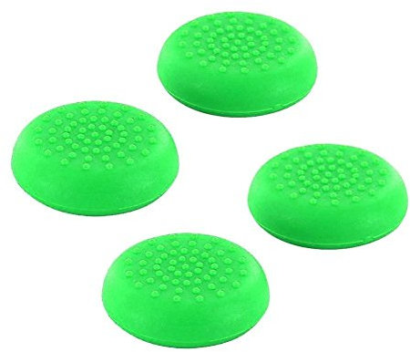 Carcasa de silicona analógica para mandos de juego de PS4, PS3, PS2, Xbox 360, Xbox One (4 unidades), color verde