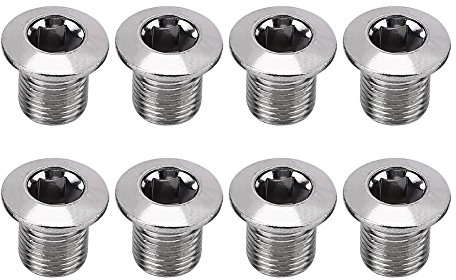 Dioche 8 Stück/Pack Bolzen Rad mit Kette, Bolzenmutter für Fahrrad, Fahrradkette, Ring, Tretlagerschraube, Armkurbel, Bolzen für Fahrrad