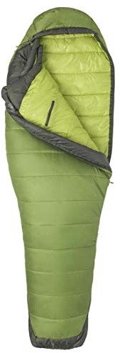 Marmot Damen Wm's Trestles Elite Eco 30, Synthetik-Mumienschlafsack für Damen, sehr leichter, umweltfreundlicher und warmer 3 Jahreszeiten Schlafsack, Wheatgrass/Crocodile, LZ
