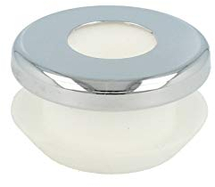 tecuro -583103- Urinal-Verbinder für Druckspülrohre 12-20 mm weiß, mit Rosette