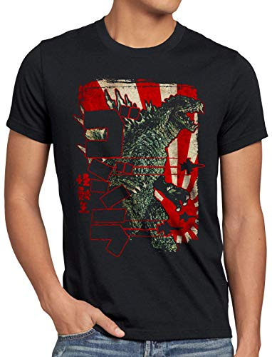 style3 Retro nipon Gojira Herren T-Shirt Japan Monster Kaiju