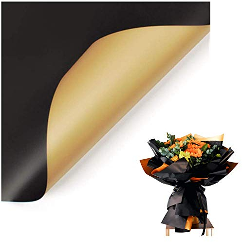 Geschenkpapier 20 Rollen Verpackung Wasserdicht Geschenkverpackung Blumen Hochzeit Packpapier Zweifarbig Bronzing Weihnachtapapier Taufe Weihnachten Geschenk Papier für Geburtstag Valentins