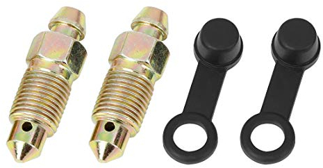 F FIERCE CYCLE 2 Stück M10 x 1mm Hohlschraube Entlüftungsschraube mit Kappe für Motorrad-Hauptbremszylinder