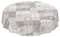 ANRO Tischdecke Wachstuch abwaschbar Wachstuchtischdecke Wachstischdecke Kacheloptik Fliese Beige Grau Blau Rund 140cm