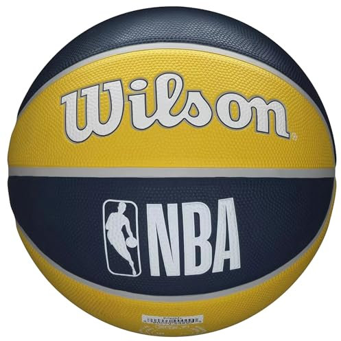 Wilson Basketball NBA TEAM TRIBUTE, INDIANA PACERS, Outdoor, Gummi, Größe: 7