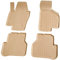 Recambo 3D Gummi Fußmatten kompatibel für VW Passat 3C B6 | BJ 2005-2010 | Auto Gummimatten | Passgenau | mit Rand | beige