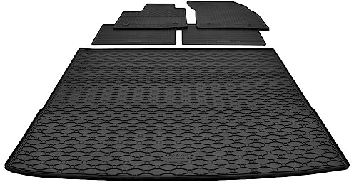 Mattenprofis Gummimatten + Gummi Kofferraumwanne Set kompatibel mit Ford Focus IV Turnier Kombi ab Bj.9/2018 RKK