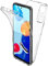 Max Power Digital Hülle für Xiaomi Redmi Note 11 / Redmi Note 11S, Transparent Silikon Schutzhülle, 360 Grad Vollständiger Schutz, Doppelseitig Full Body Case, Stoßfest, Durchsichtig