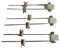 Lichtidee 3 x Stabspot Lampenhalter für Seilsystem 125mm weiß12 Volt Led oder Halogen Seilspots Seilsystem