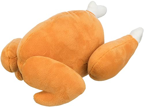 TRIXIE Brathähnchen aus Plüsch mit Stimme, 26 cm