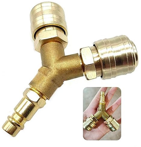 Raccord Rapide Air Comprimé 1/4 BSP - 2 Raccords pour Tuyau Pneumatique et Compresseur D'air