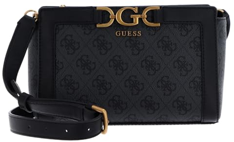 GUESS Dagan Mini Crossbody Top Zip Coal Logo