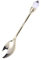 BESTonZON Stereoscopic Teaspoons Crystal Coffee Spoon Vintage Carved Spoons Tablespoon Scoop Stainless Steel Spoons Drink Spoons Jam Retro Decor Stirring Spoon Old Fashioned Dessert Spoon