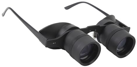 Professional Hands Free Binocular Glasses, 10X Zoom Handsfree Opera Glasses, Adjustable HD Optical Telescope Glasses with Polarized Lens, for Fishing, Bird Watching, Sports