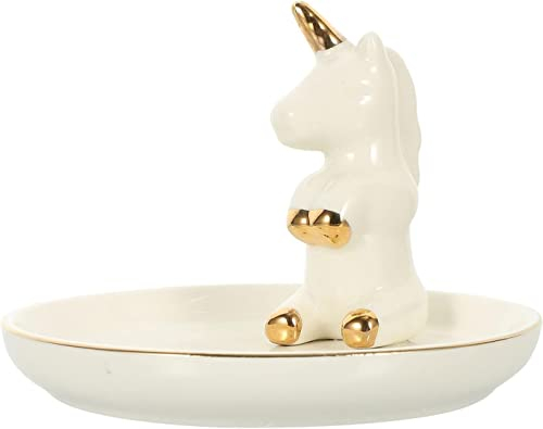DNCG Kleine Schmuckschatulle, Schmuck-Ring-Schmuckhalter, Tablett, Keramik-Display, Organizer, Aufbewahrungsplatte, Schmuckständer, Porzellan, Schlüssel-Armband, Multi-Themen-Funktionsbox