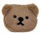 WisePoint Porte Monnaie en Peluche, Petit Porte Monnaie avec Fermeture à Glissière, Mini Porte Monnaie en Forme d'ours, Petite Pochette Femme pour Pièces de Monnaie(Marron)
