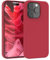 EAZY CASE Premium Silikon Handyhülle kompatibel mit iPhone 15 Pro Slimcover mit Kameraschutz und Innenfutter, Silikonhülle, Schutzhülle, Bumper, Handy Case, Hülle, Softcase, Beere