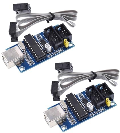2PCS USBTiny USBtinyISP AVR ISP Programmer bootloader 6pin Programming Cable