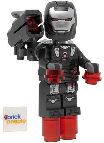 LEGO Superheroes: War Machine Minifigure with Shoulder Cannon, Blaster, and (James Rhodes) 2024