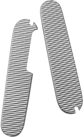 Aibote 1 Pair Titanium Alloy Handle Scale Sleeves Patch for DIY Tool Replacement Handles Fit 91mm Victorinox Swiss Pocket Knife (A)