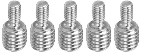 PATIKIL M5xM10x20mm Bullone a Doppia Estremità Filettata Vite Prigioniera, 5pz Acciaio Inossidabile 304 Adattatore Riduttore Filettato per Ferramenta per Mobili