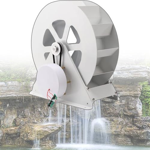 Mini Generador De Turbina HidroeléCtrica De 50 W Y 100 W, Generador De Rueda De Agua HidráUlica De Baja Velocidad Para Equipos De GeneracióN De EnergíA De IluminacióN Exterior DoméStica,100W