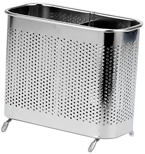 Ciieeo Porta Posate in Acciaio Inossidabile Con Design Comparto Scolapiatti Per Cucina Supporto Per Bacchette E Posate Soluzione Elegante Per Organizzazione in Cucina
