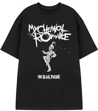 My Chemical Romance Unisex Black Marching Band Graphic Tee | Short-Sleeved Music Lover T-Shirt | Emo Rock Band Apparel for Men Women Teens | Alternative Punk Merchandise Gift