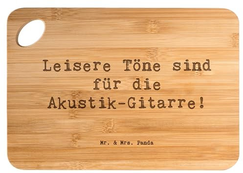 Mr. & Mrs. Panda Bambus - Schneidebrett Spruch Akustik-Gitarre Magie - Geschenk, Musikinstrument, Klaviere, Instrument Lernen, Hackbrett,